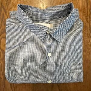 Goodfellow & Co Blue and White Checkered Shirt